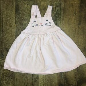 Carter’s  Toddler Girls Skirt Cat Jumper Overalls Adjustable Straps Pink 2T
